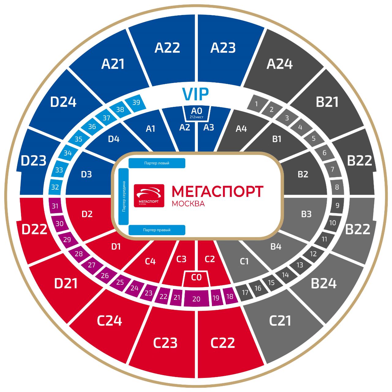 Мегаспорт схема зала - 71 фото