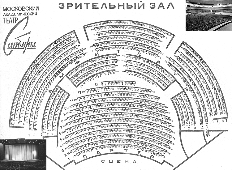Амфитеатр в театре сатиры